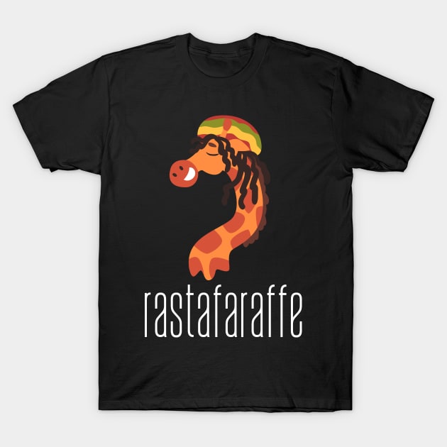 Rastafarian Dreadlocks Giraffe T-Shirt by Pastel Potato Shop